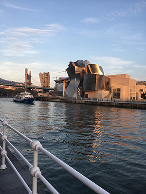 This is a photo of the Guggenheim Museum in Bilbao, Spain