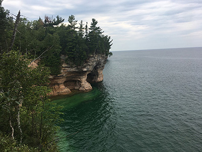 This is a photo of Pictured Rocks National Lakeshore