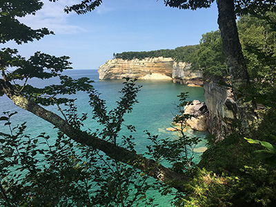 This is a photo of Pictured Rocks National Lakeshore